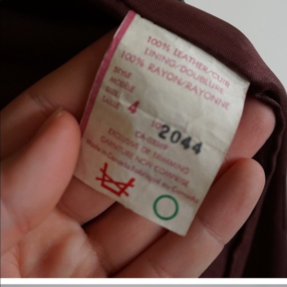 Vintage 1960's Canadian Union Made Leather Jacket - Picture 14 of 15